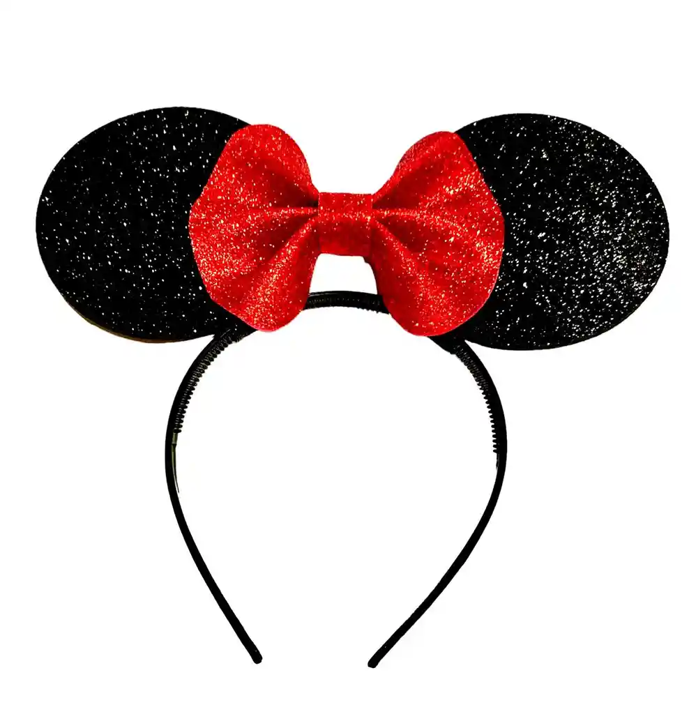 Diadema Balaca Vincha Minnie Mouse Escarchada