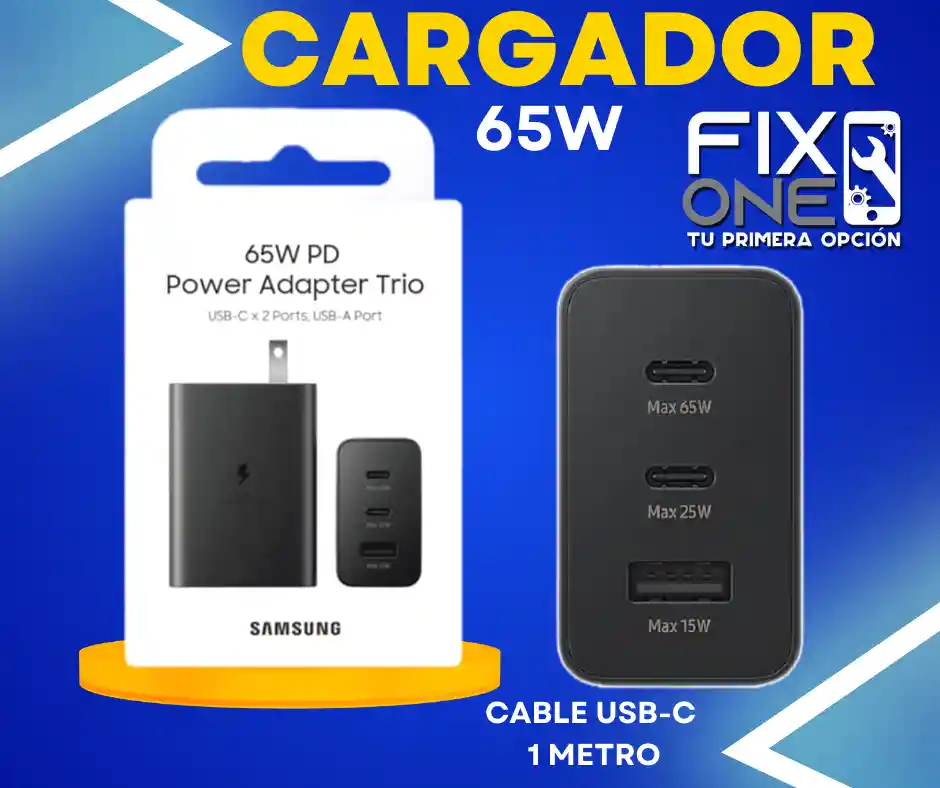 Cargador Samsung 65w Usb-c X2
