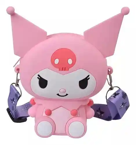 Bolso Cartera De Silicona Sanrio Kuromi Niña