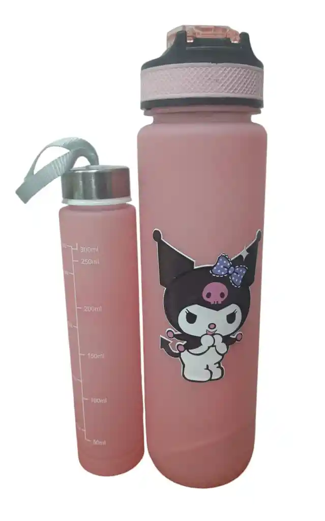 Duo Termo Kuromi Rosado 900 Ml Y 300ml