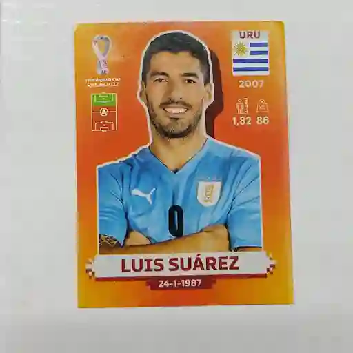 Lamina De Luis Suarez Uru 19 Para Album Mundial Qatar 2022