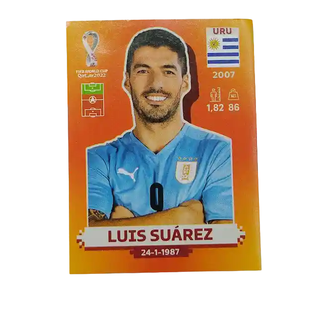 Lamina De Luis Suarez Uru 19 Para Album Mundial Qatar 2022