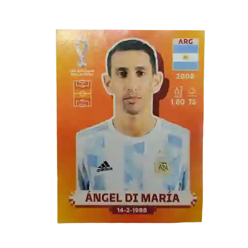Lamina De Angel Di Maria Arg 10 Para Album Mundial Qatar 2022