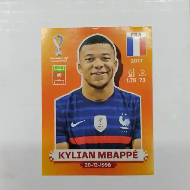 Lamina De Kylian Mbappe Fra 18 Para Album Mundial Qatar 2022