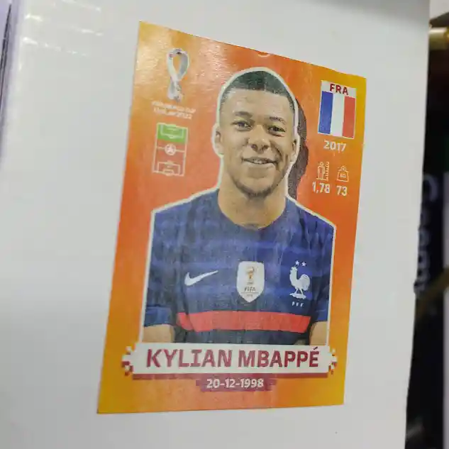 Lamina De Kylian Mbappe Fra 18 Para Album Mundial Qatar 2022