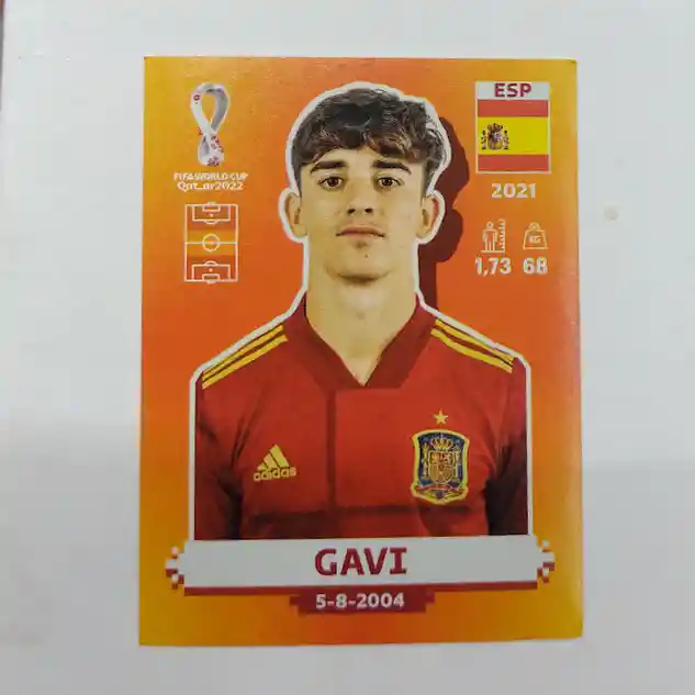 Lamina De Gavi Esp 9 Para Album Mundial Qatar 2022