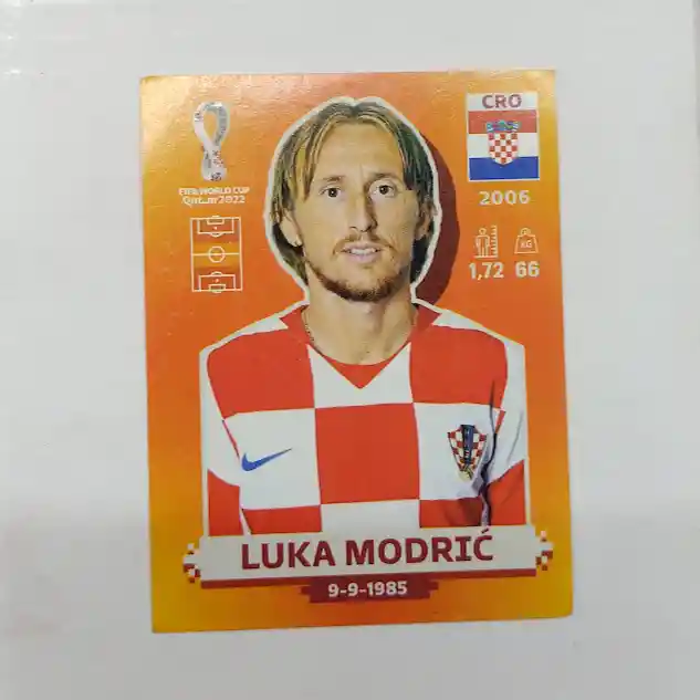 Lamina De Luka Modric Cro 12 Para Album Mundial Qatar 2022