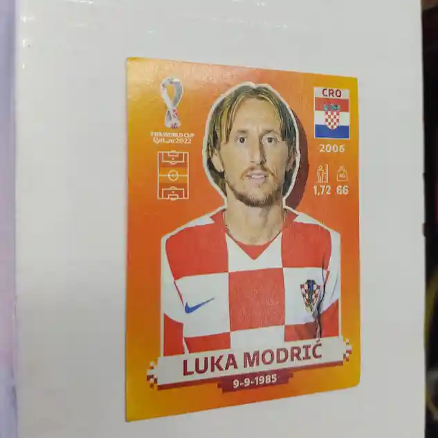 Lamina De Luka Modric Cro 12 Para Album Mundial Qatar 2022
