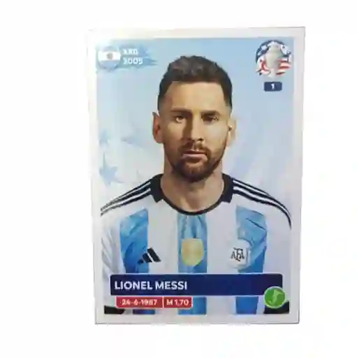 Lamina De Lionel Messi Para Album Copa America 2024