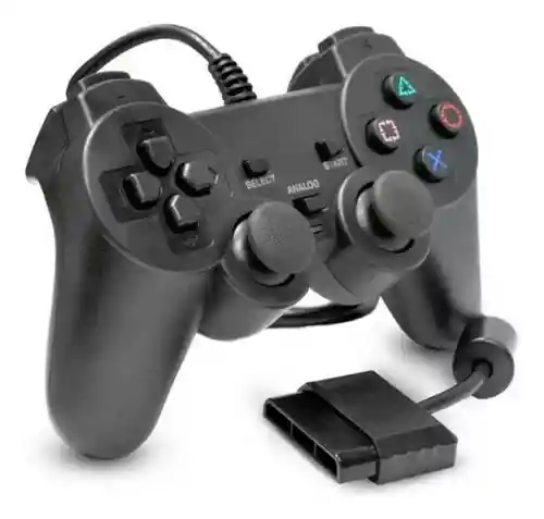 Control Mando Negro Para Play 2 Con Cable