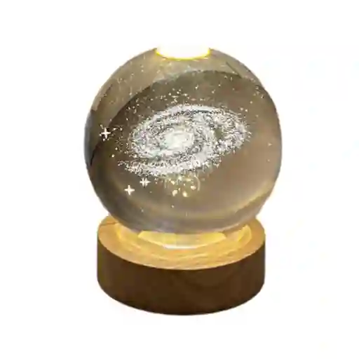 Lampara 3d Galaxia Cristal Luz