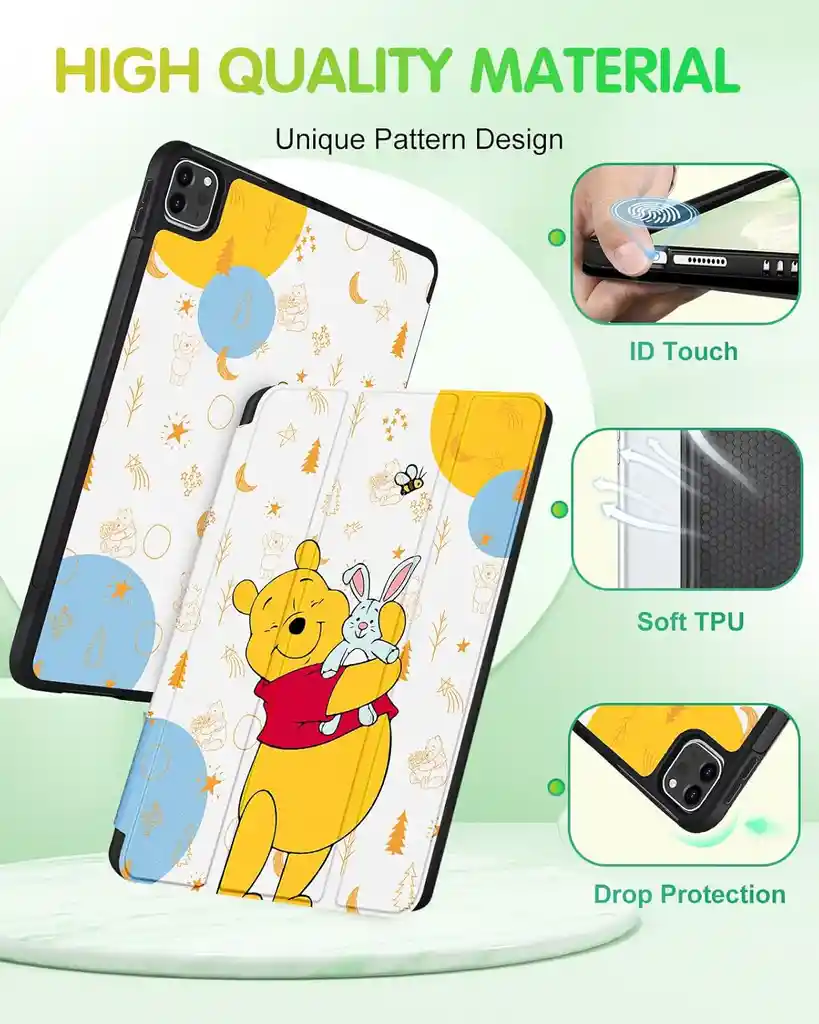 Estuche Para Ipad Air 4ta, 5ta Y 6ta Con Soporte Para Lápiz