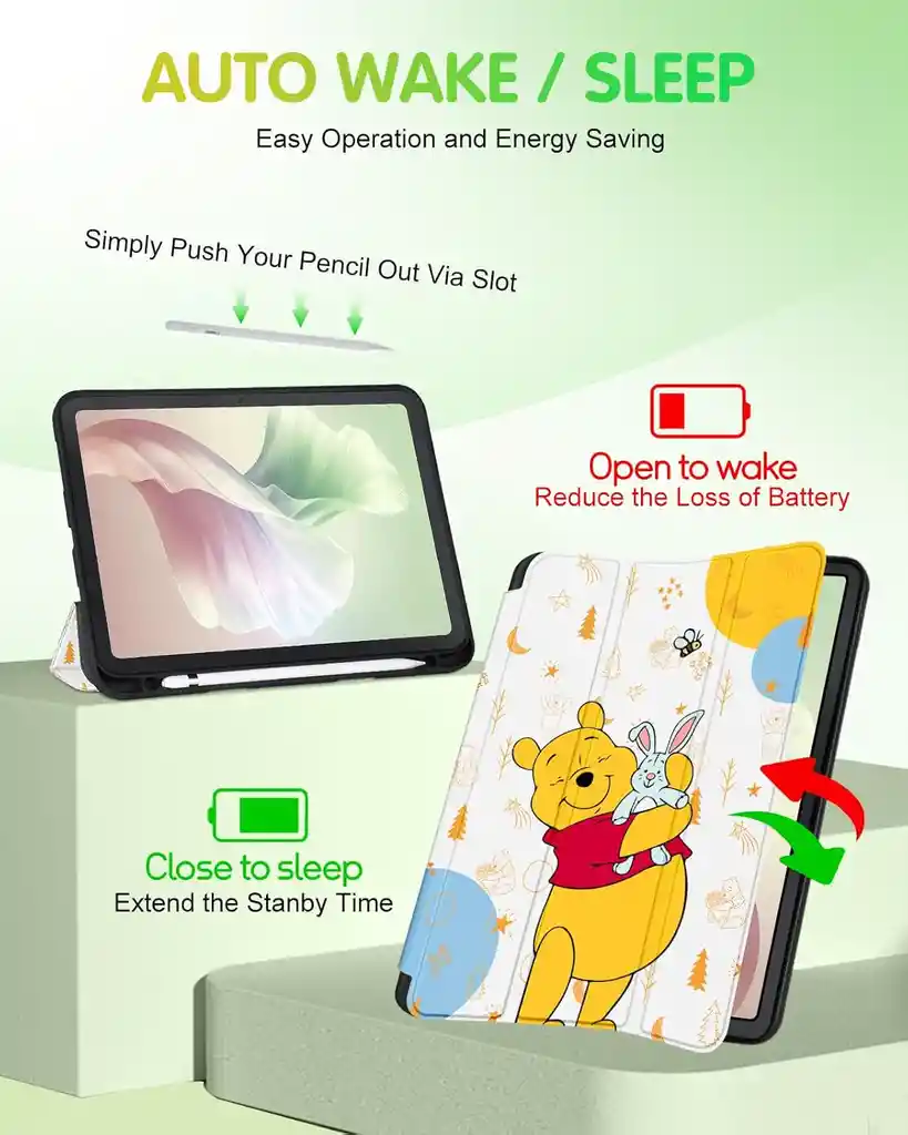 Estuche Para Ipad Air 4ta, 5ta Y 6ta Con Soporte Para Lápiz