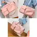 Tula Deportiva Maletín Gym Morral Bolso De Mano Maleta Viaje Rosa