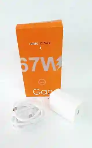 Cargador 67w Tipo C Naranja