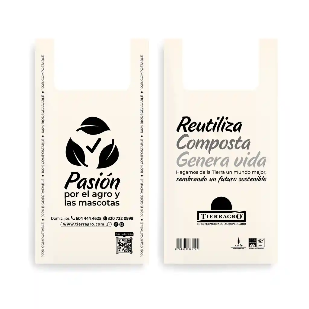 Bolsa De Maíz Biodegradable ( Hasta 5kg)