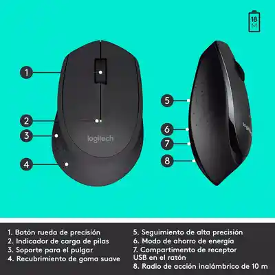 Combo Teclado Y Mouse Logitech Comfort Mk345 Inalambrico