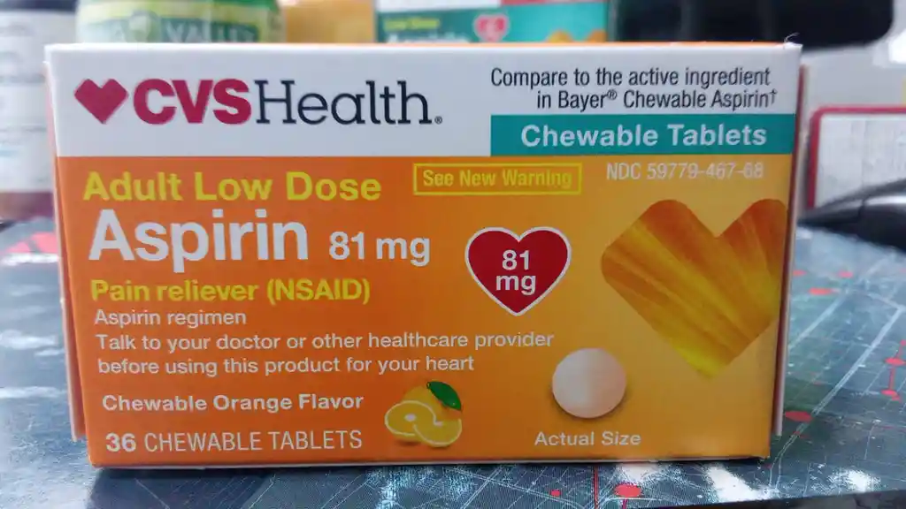 Aspirin 81 Mg Adult Low Dose 32 Chewable Tablets