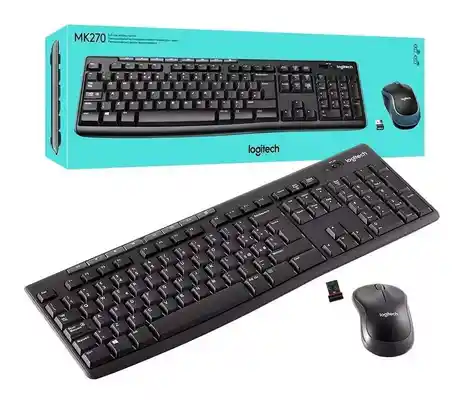 Combo Teclado Y Mouse Logitech Mk270 Inalambrico