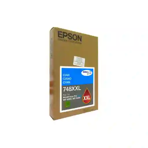 Cartucho De Tinta Epson T748xxl Cyan 69ml 5.000 Paginas Al 5%