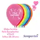 Globo Feliz Cumpleaños Surtido Sempertex R12x12