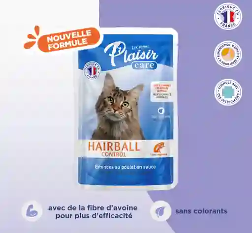 Plaisir® Care Hairball Control Chunks With Chicken In Gravy 85 G