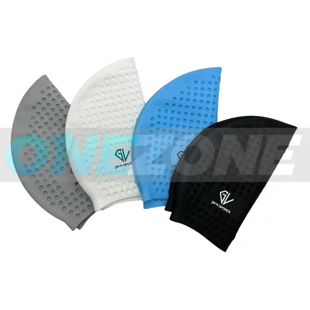 Gorro De Natación En Silicona Gvs Swimmer - Adulto/ Blanco