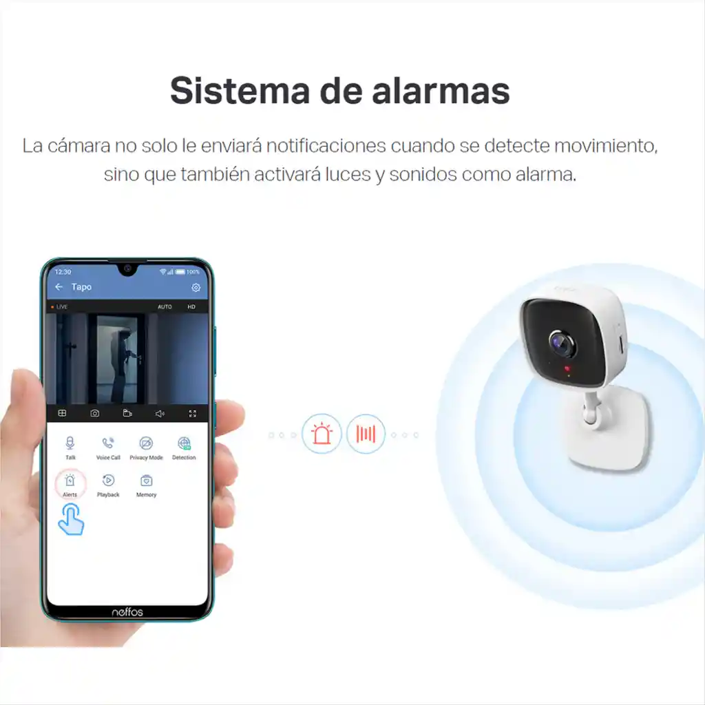 Cámara Seguridad Ip Wifi Audio 3mp Tp-link Tapo C110 + 256gb