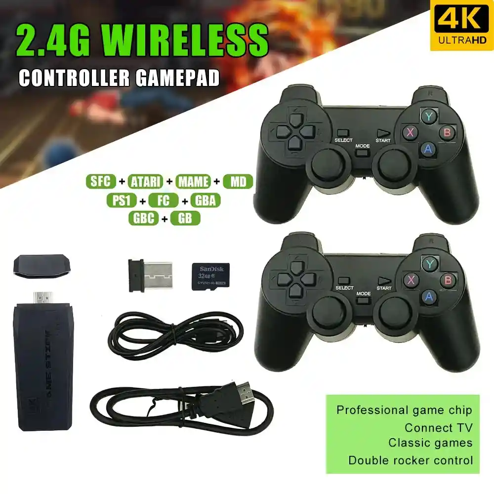 Consola De Juegos M8 Controles Inalambricos