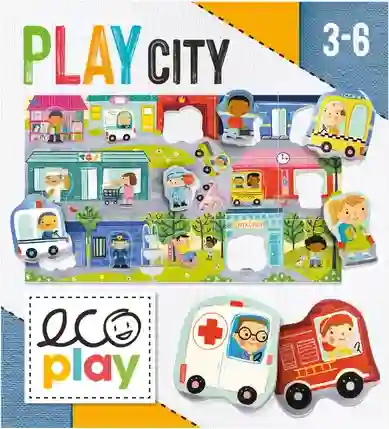 Rompecabezas Motricidad Play City Para Niños Niñas