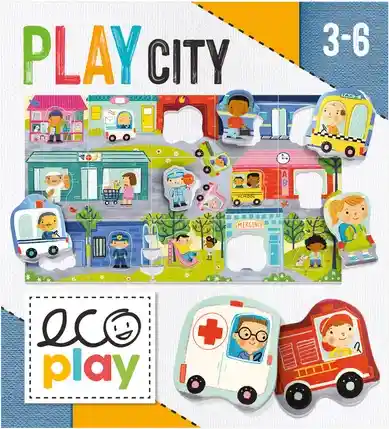 Rompecabezas Motricidad Play City Para Niños Niñas