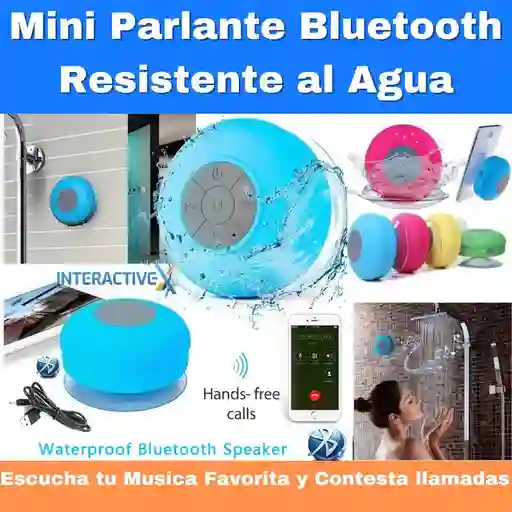 Parlante Ducha Bluetooth / Parlante Bluetooth Recargable, Soporta Agua