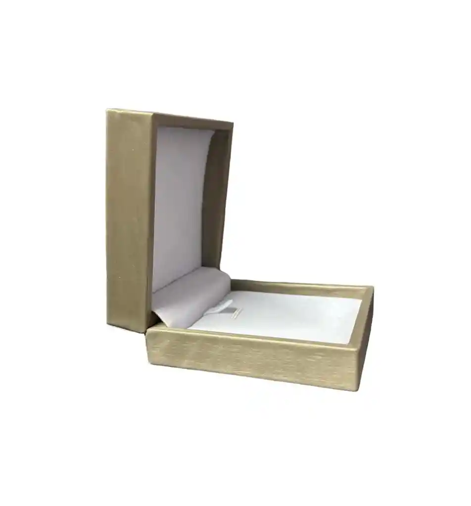 Caja Estuche Dorado De Lujo Para Joyas Ancho7cm X Largo8cm