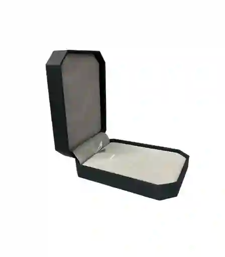 Caja Estuche Negra Hexagonal De Lujo Para Joyas Ancho7cm X Largo9,5cm