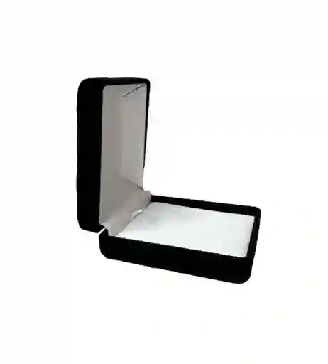 Caja Estuche Negra Pana De Lujo Para Joyas Ancho6cm X Largo7,5cm