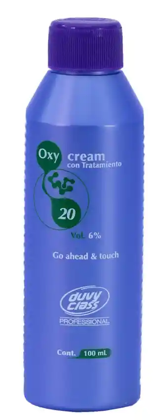 Oxigenta 20 Vol , Oxy Cream Con Tratamiento, Agua Para Tinte - 100ml Duvy Class