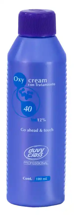 Oxigenta 40 Vol , Oxy Cream Con Tratamiento, Agua Para Tinte - 100ml Duvy Class