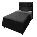 Cubrelecho Doble Faz Cama Sencilla 100 Gris-negro