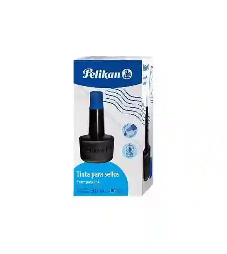 Tinta Para Sellos Pelikan Color Azul 30 Ml