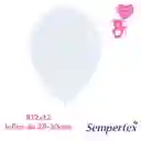Globo O Bomba Fashion Blanco Sempertex R12x12