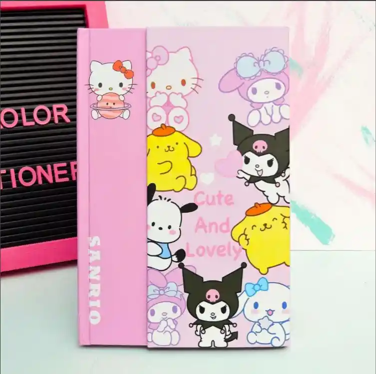 Cuaderno Agenda Diseño Kuromi Y Hello Kity