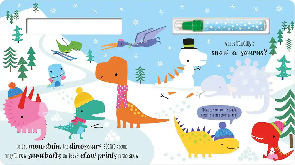 Libro Infantil Dinosaurio Para Pintar Con Agua Niños