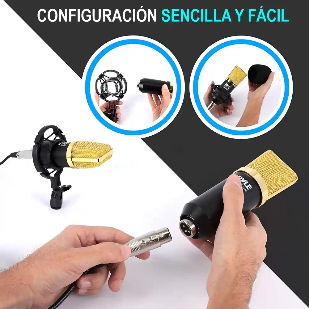 Micrófono Condensador Grabación Profesional Jack 3.5mm Qmic3