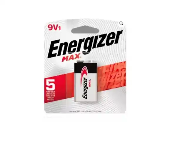 1 Pila Batería Cuadrada Energizer Max 9v 522 No Recharge