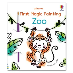 Libro Infantil Arte Mágico Zoológico Pinta Con Agua Niños