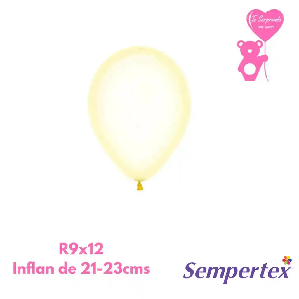 Globo O Bomba Fashion Cristal Sempertex R9x12