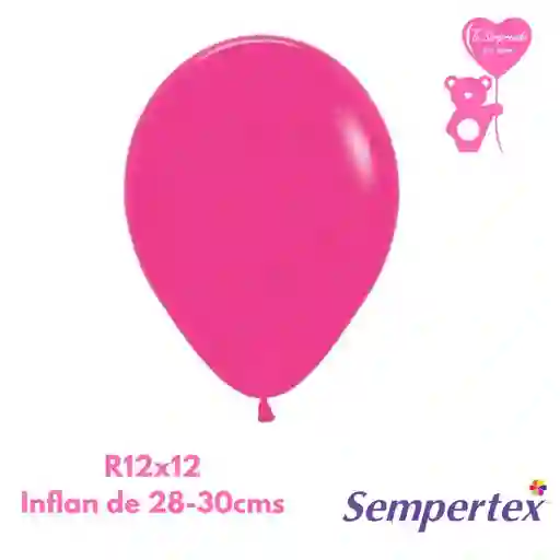 Globo O Bomba Fashion Fucsia Sempertex R12x12