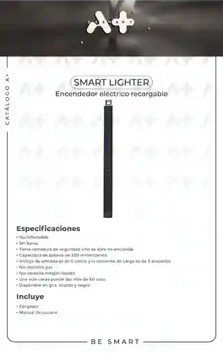 Candela Electrica Recargable Smart Lighter