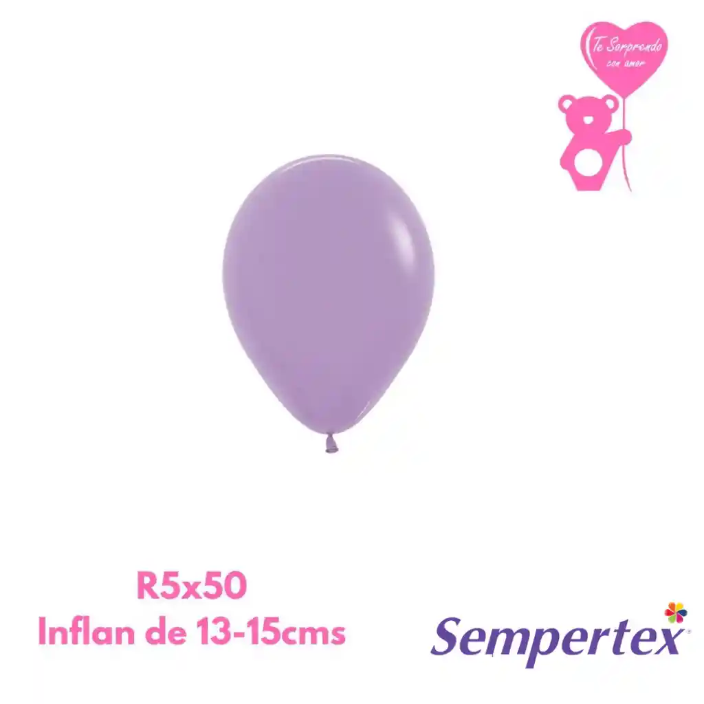 Globo O Bomba Fashion Lila Sempertex R5x50