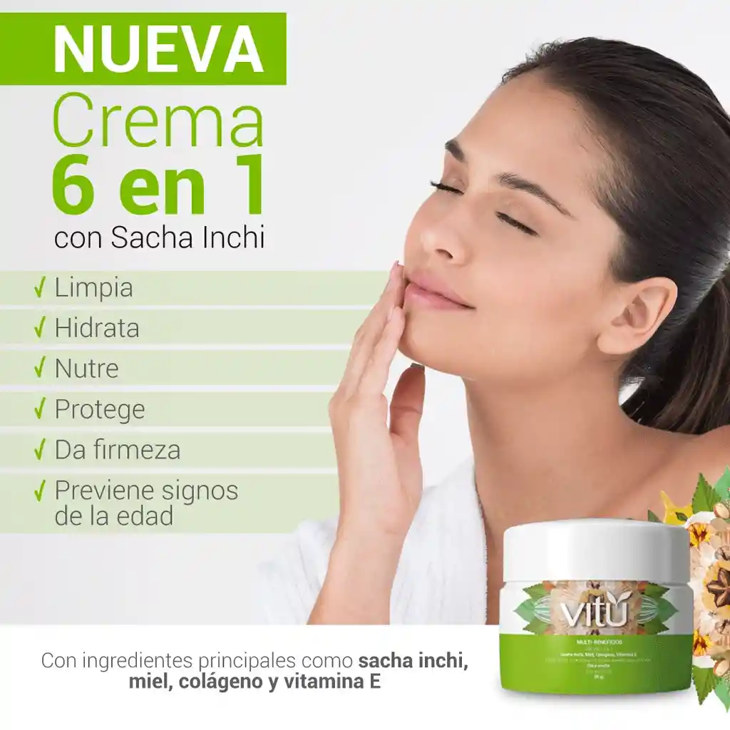Crema Vitu Multi-beneficios 6 En 1 X50g